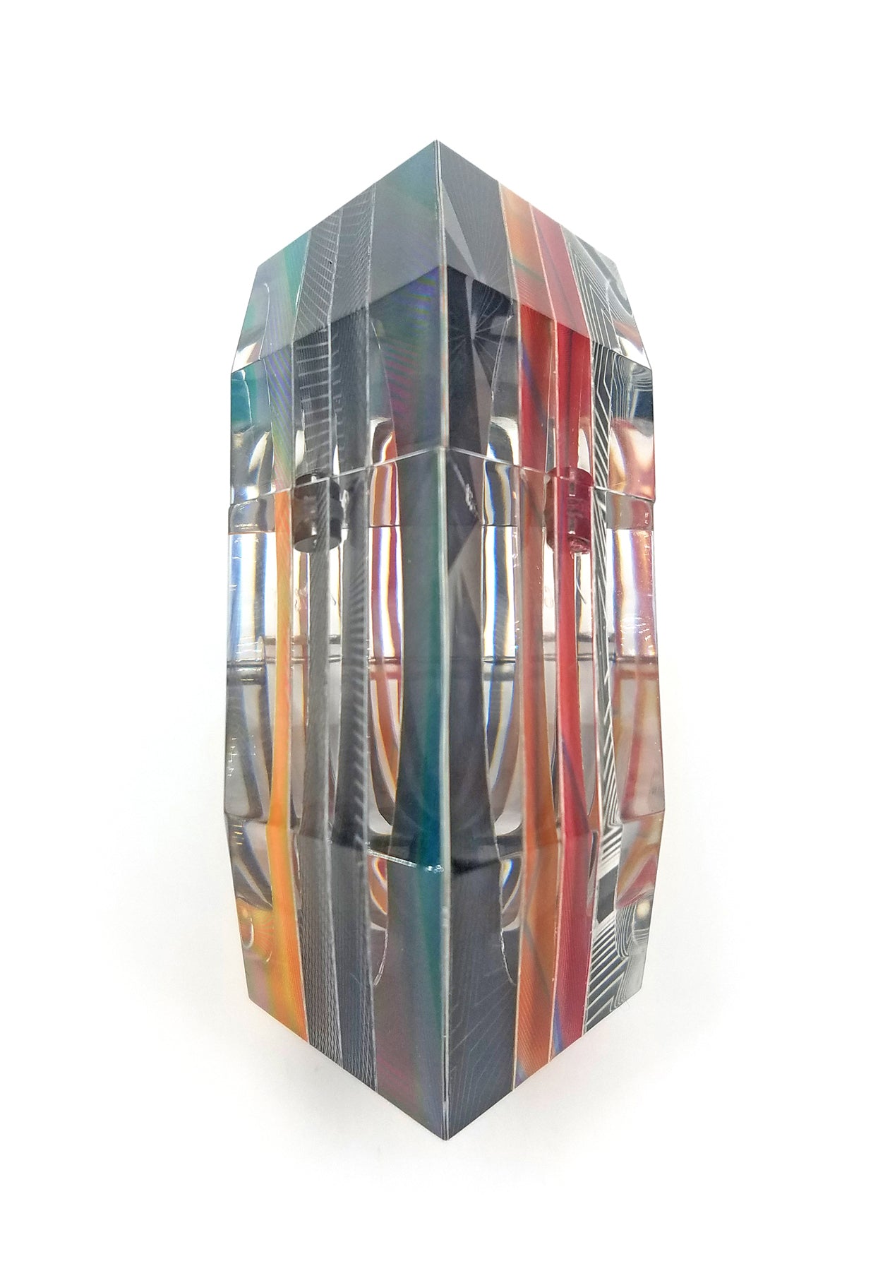 Op Art Faceted Hinge Bracelet (small)