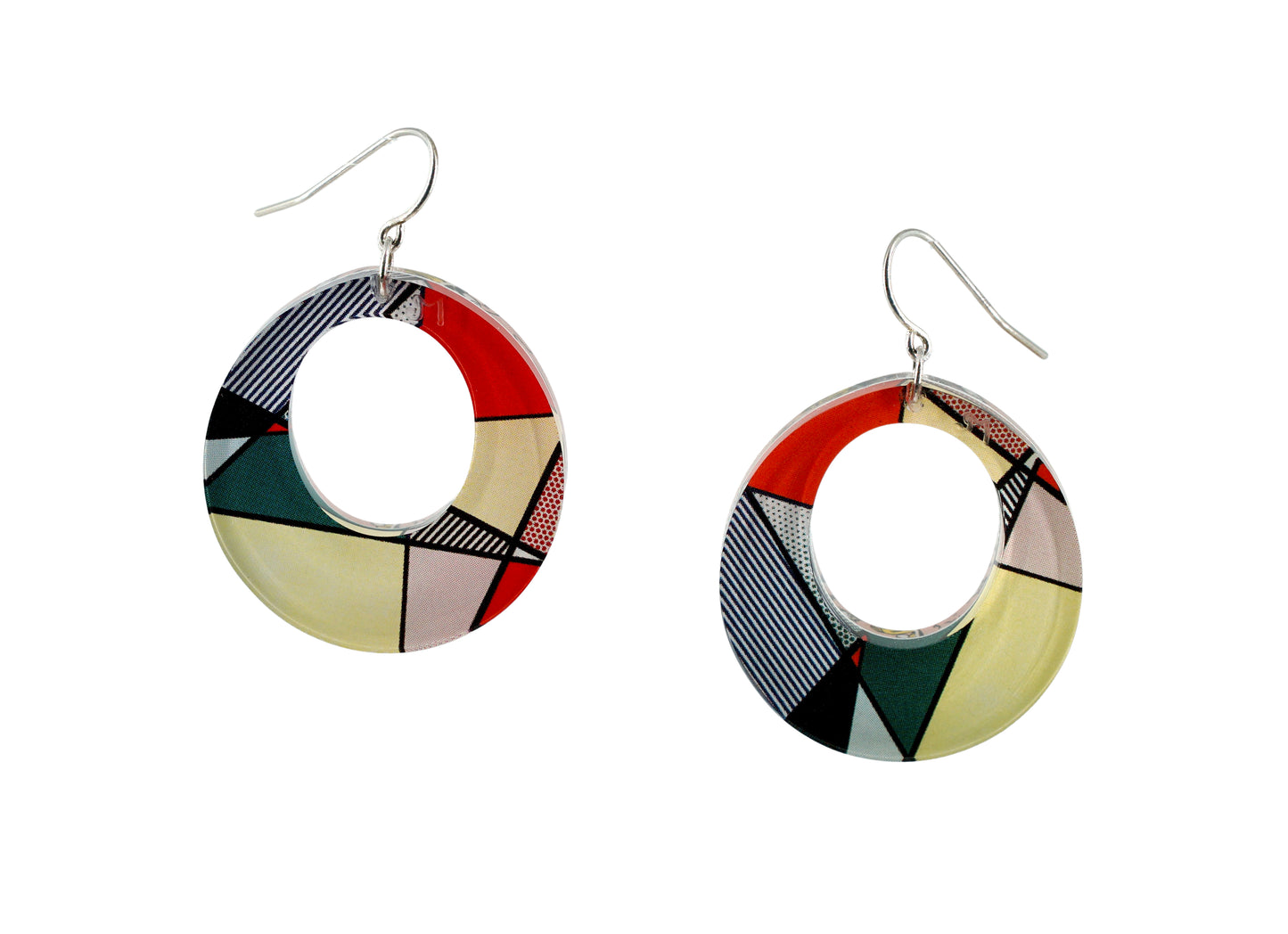Crying Girl Reversible Round Hoops (wire)