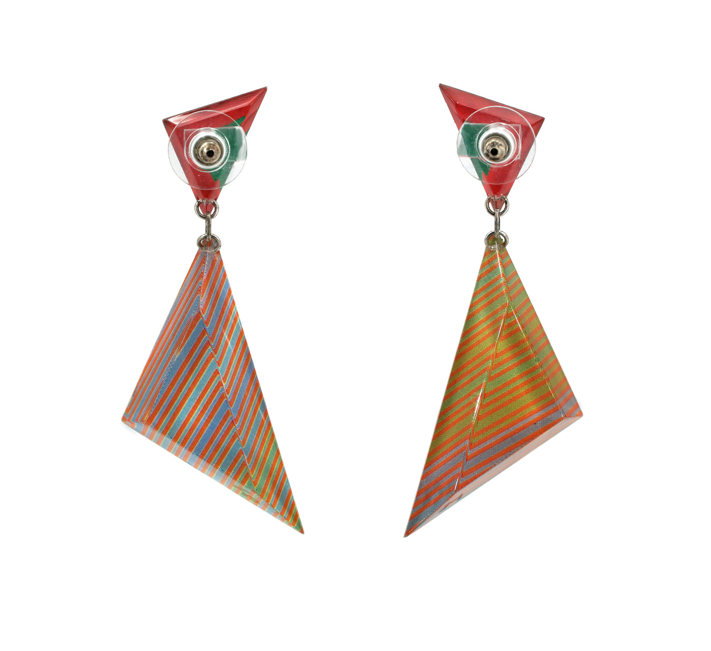 Op Art Triangle Sculpted 2 Tier Drops (post)