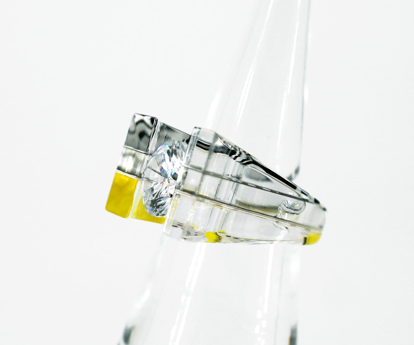 Pop Art 10mm Gem Ring - size 6.25