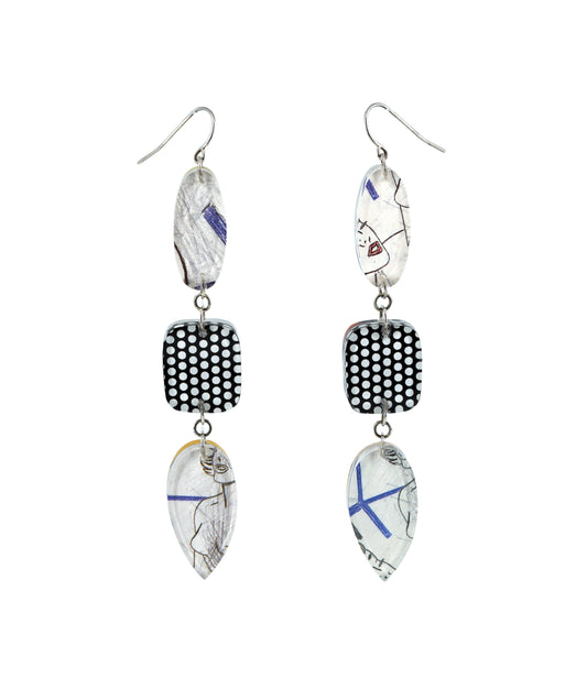Pop Art Reversible 3 Tier Drops (wire)