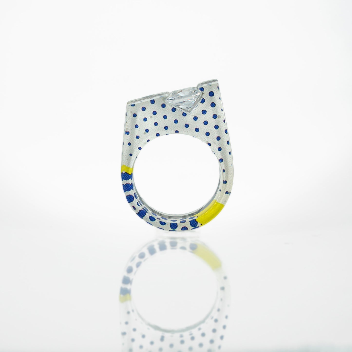 Pop Art Gem Ring - size 8.75