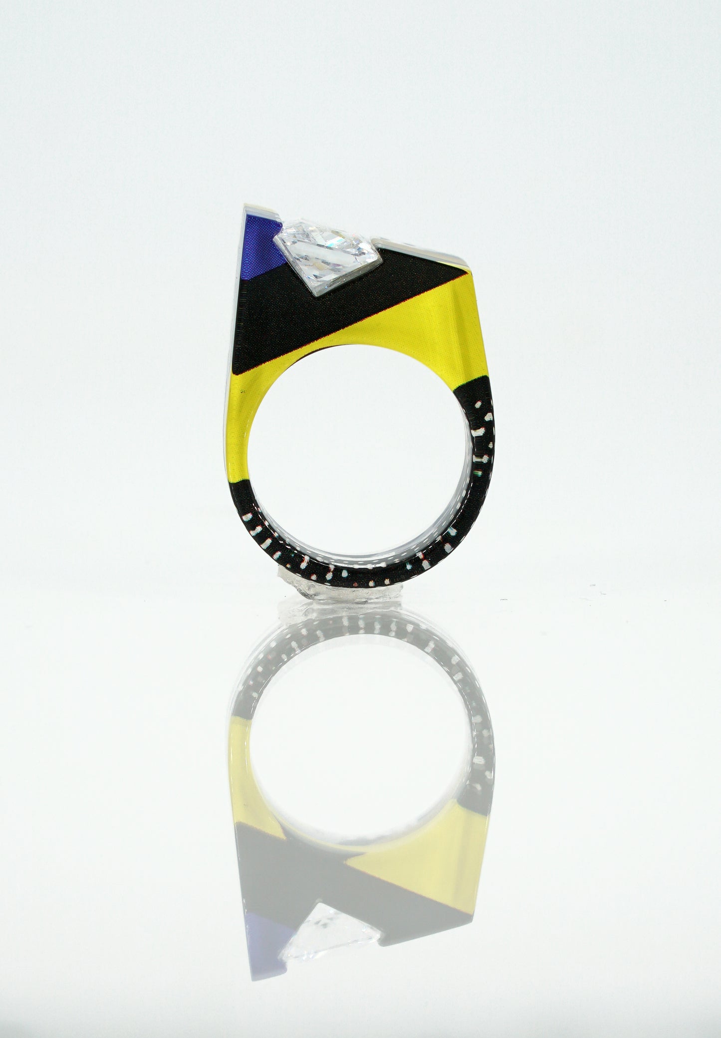 Pop Art Gem Ring - size 6.75