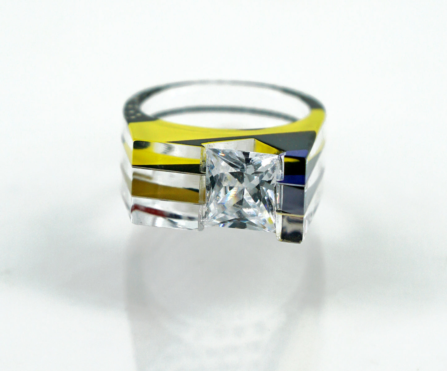 Pop Art Gem Ring - size 6.75