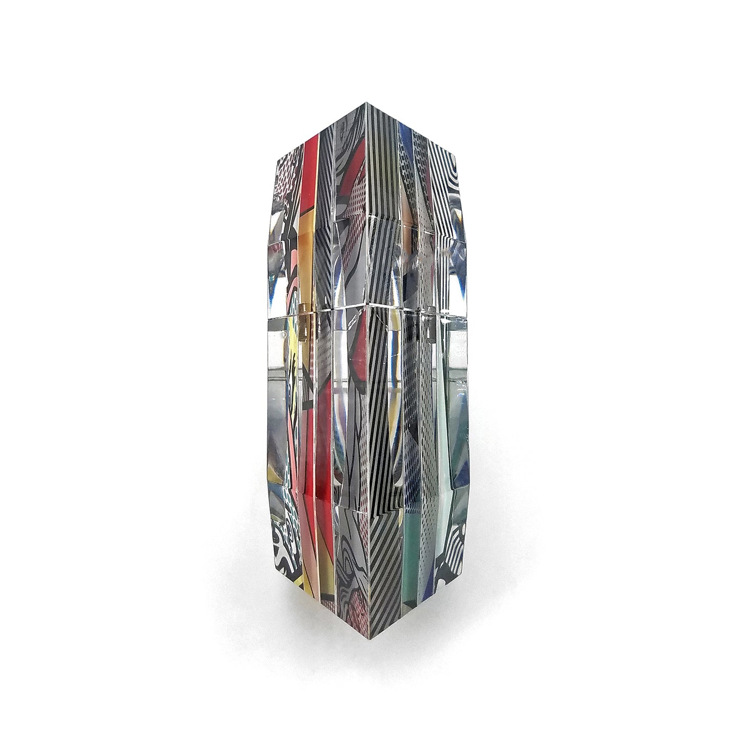 Faces Pop Art Faceted Hinge Bracelet (large)