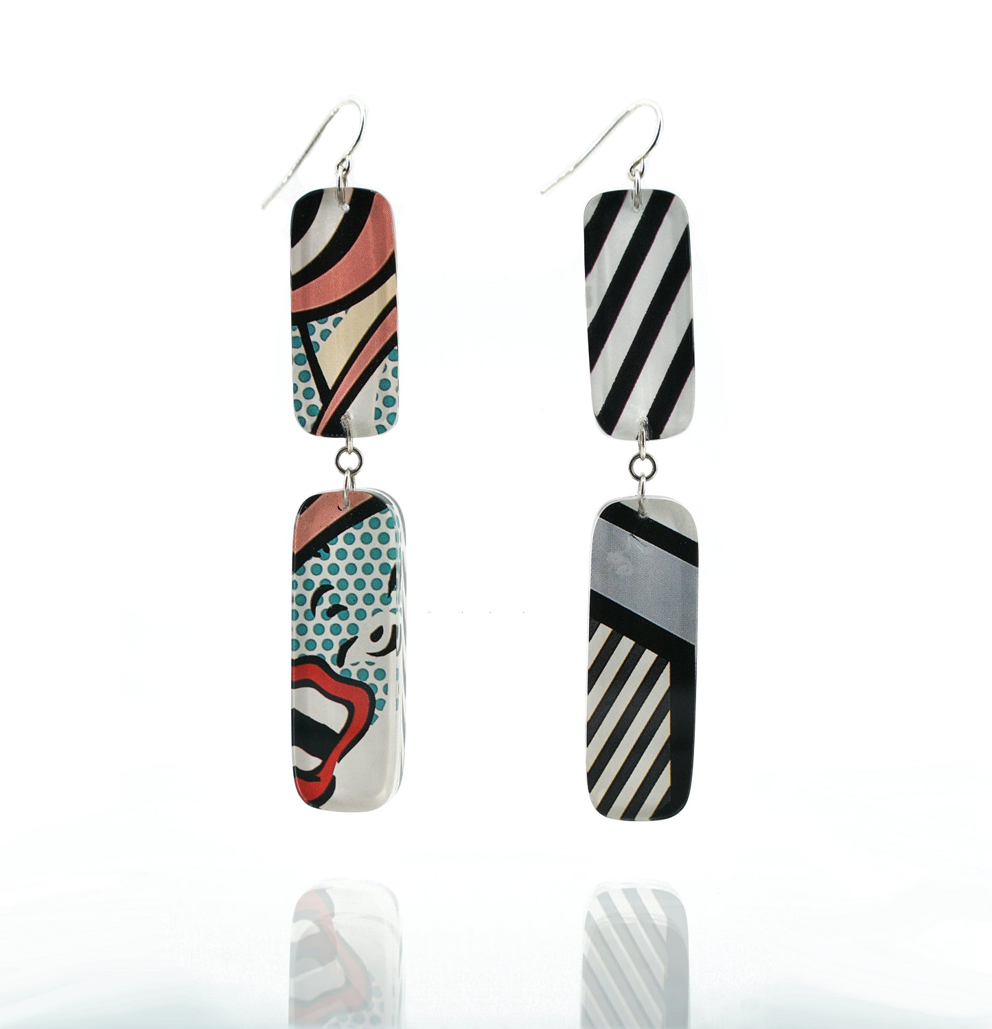 Pop Art Reversible Long 2 Tier Drops (wire)